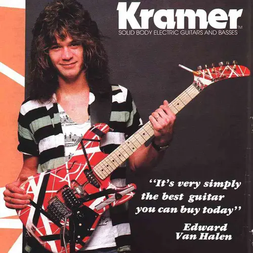 la guitare kramer d’eddie van halen