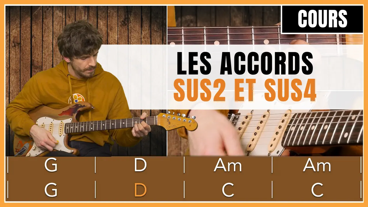 Les accords sus2 et sus4